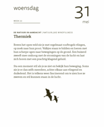 Natuurlijk geïnspireerd scheurkalender 2023
